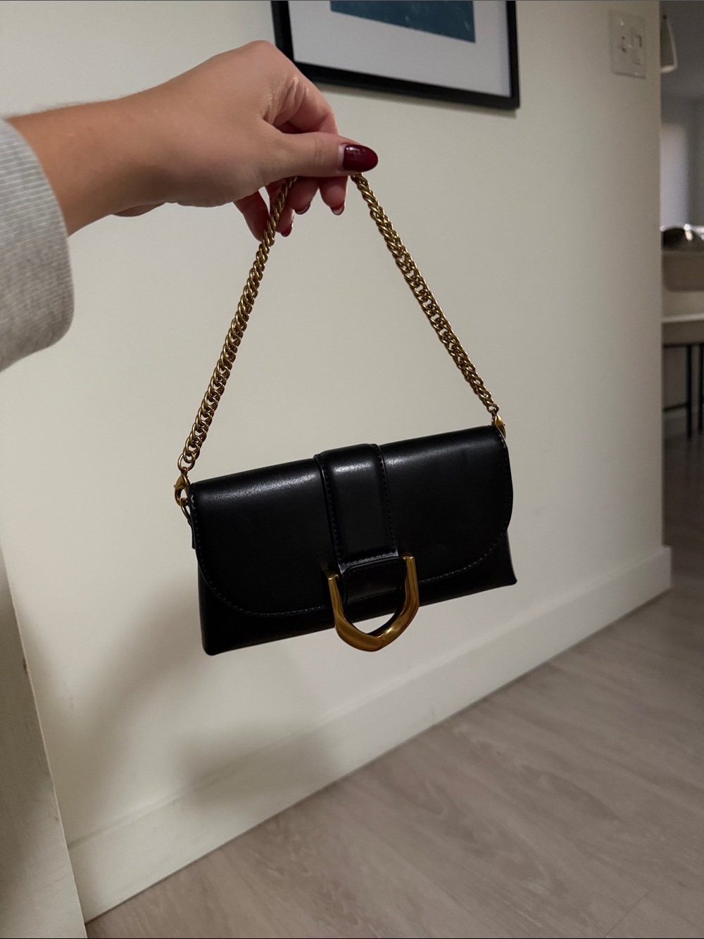 Charles & Kieth shoulder bag with long strap and dust bag
